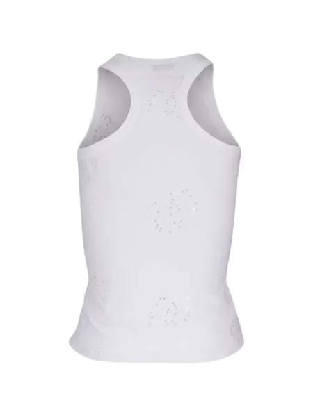 Top Ag Jeans cu paiete alb