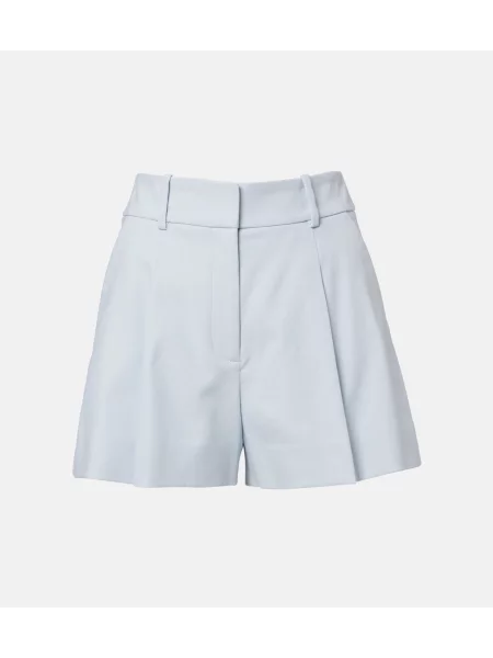 Pantaloni scurți Veronica Beard din țesătură twill albastru