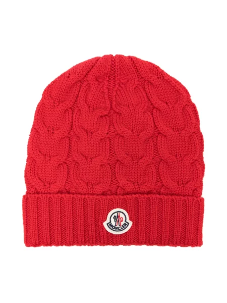 Czapka dziecięca Moncler Enfant czerwona