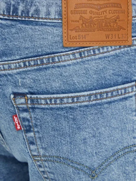 Карирани дънки straight leg Levi's® с шипове кафяво