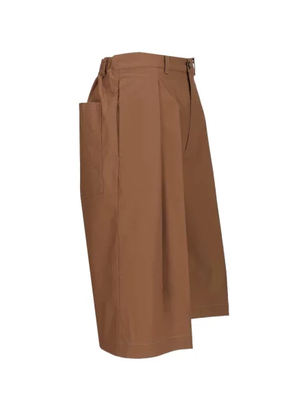 Bermudy Barena plisowane brązowe