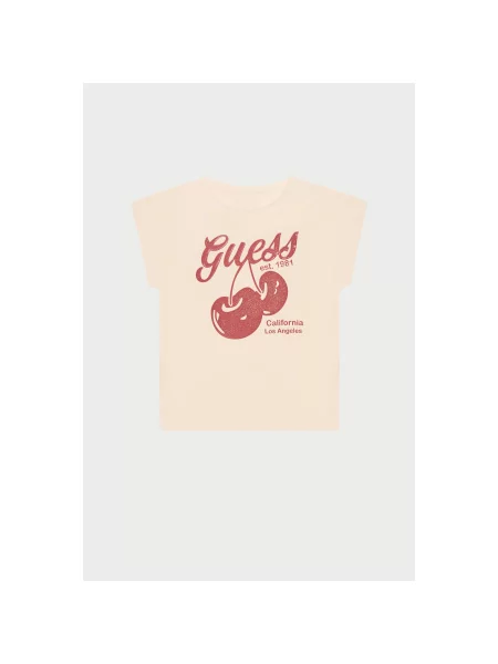 Guess Majica Regular Fit roza