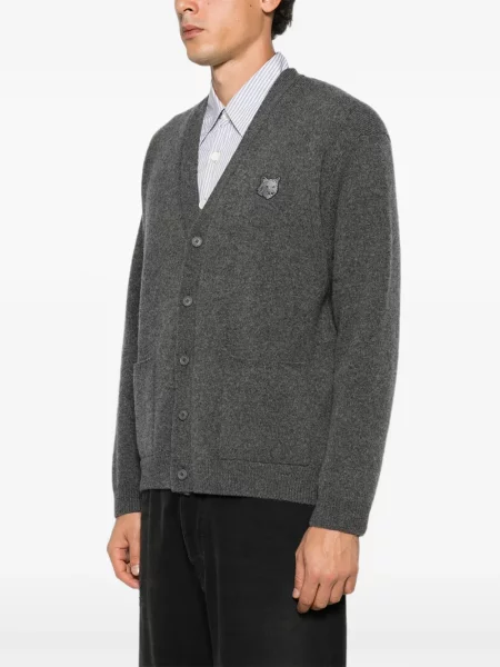 Kardigán Maison Kitsuné sivá