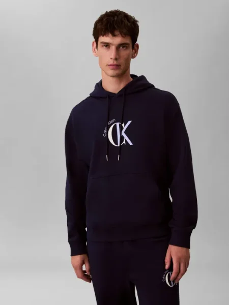 Geacă de blugi Calvin Klein Jeans albastru