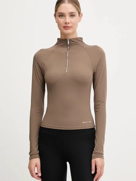 P.E Nation longsleeve Routine z golfem brązowy