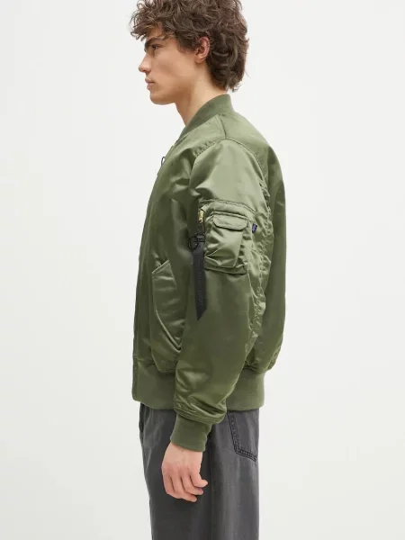 Двусторонний бомбер Alpha Industries Inc. зеленый