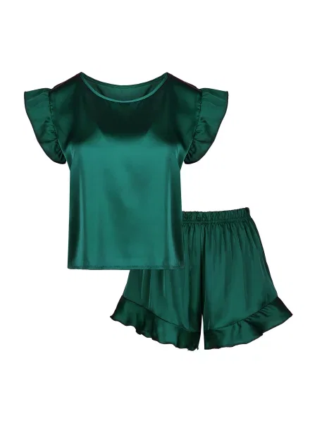 Піжама Fleri смарагдовий шовк