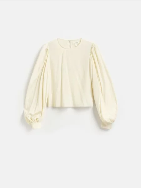 Reserved Top cu adaos de crem