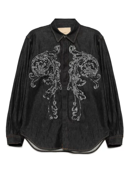 Риза Taakk синьо