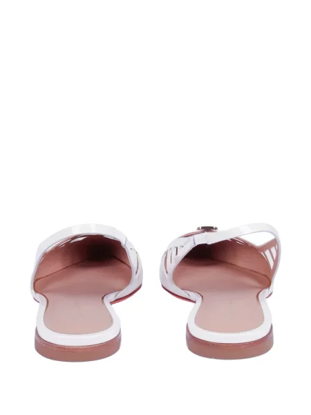 Pantofi cu toc Santoni slingback alb