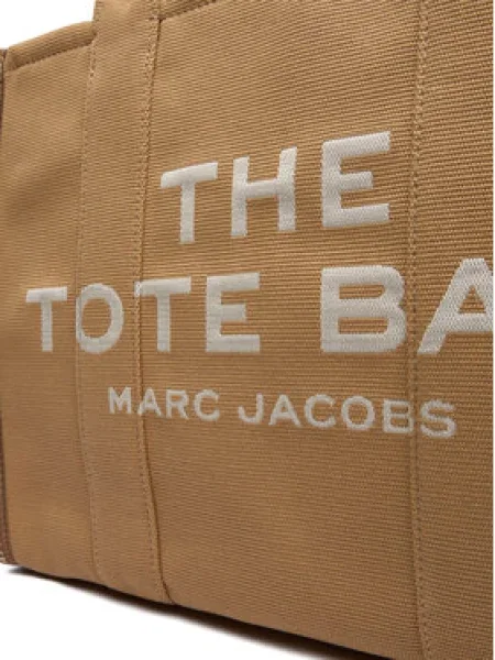 Žakárová kabelka Marc Jacobs hnedá