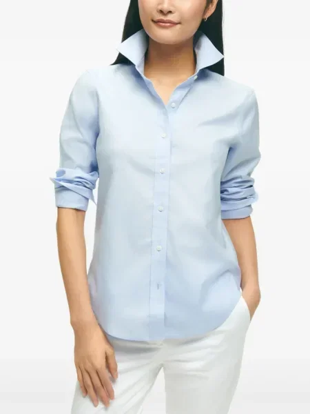 Cămașă Brooks Brothers lungă albastru