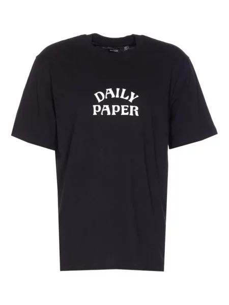 Tricou Daily Paper cu imagine negru