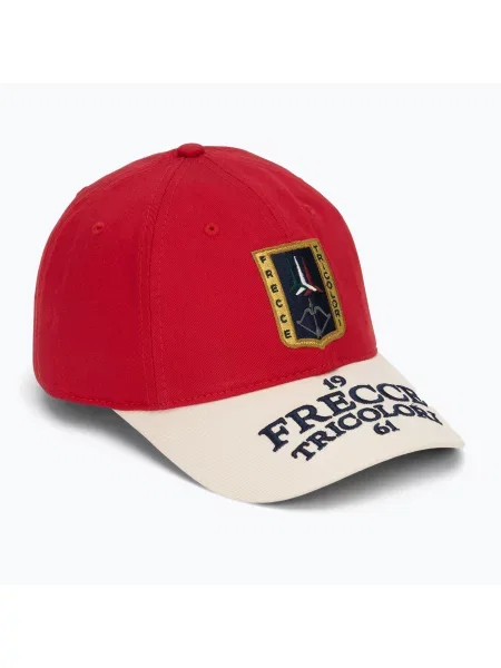 Кепка Aeronautica Militare tango red/cream white біла