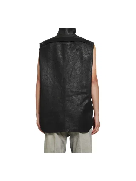 Kamizelka Rick Owens skórzana czarna