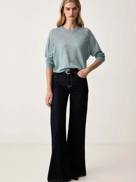Zadig&Voltaire pulover kašmir SWAPY modra
