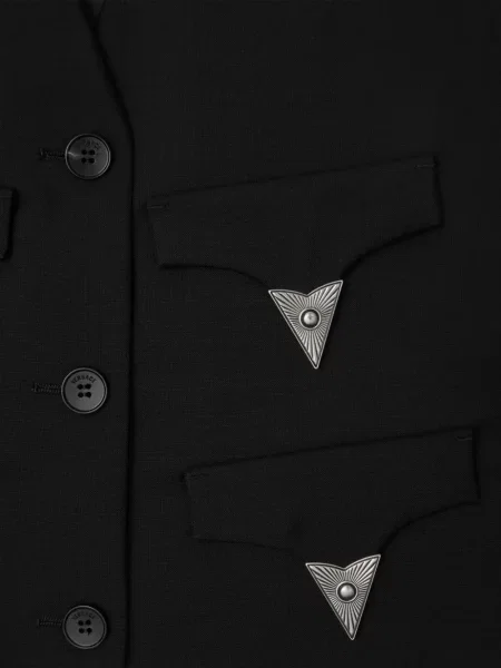 Vestă Versace de lână negru