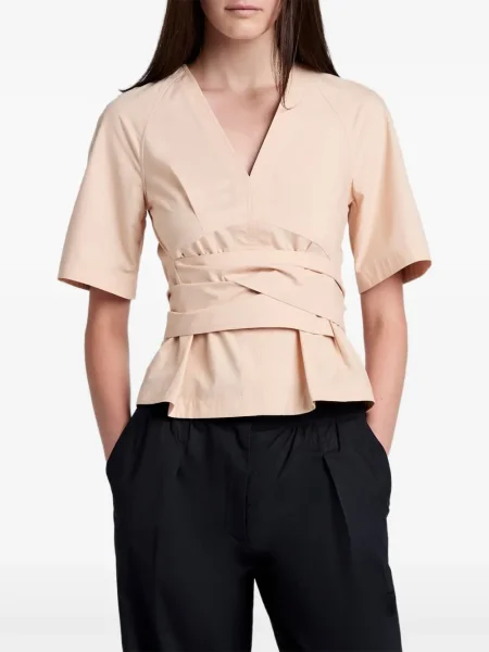 Bluză Proenza Schouler White Label cu decolteu în V alb