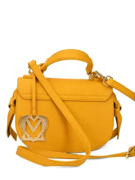 Shopper táska Love Moschino autogrammal sárga