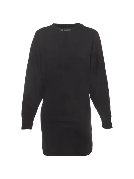 Lung rochie mini Palm Angels cu imagine negru