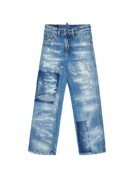 Jeansy dziecięce Dsquared2 niebieskie