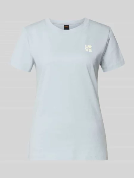 BOSS Orange T-shirt niebieska