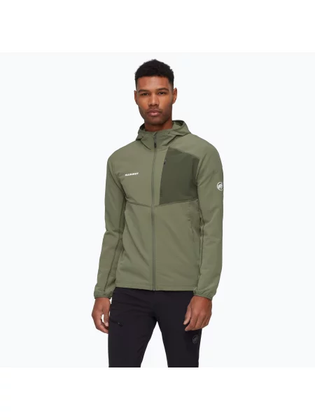 Férfi trekking pulóver Mammut Madris Light ML Hooded Madris Light ML Hooded zöld