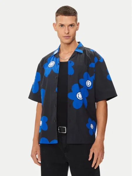 Hugo Cămașă Eligino Oversize negru