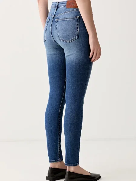 Calvin Klein Jeans jeansy skinny niebieskie