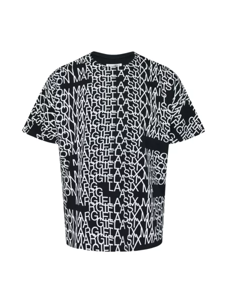 Koszulka Mm6 Maison Margiela z logo czarna