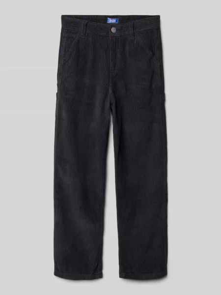 Spodnie sztruksowe z 5 model ‘ALEX’ Jack & Jones czarne