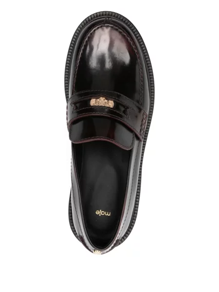 Pandantiv Maje din piele roșu