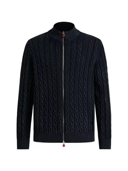 Pulover Kiton tricotate albastru