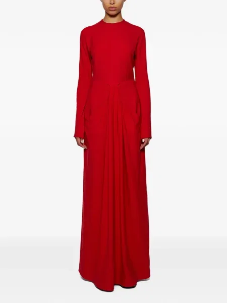 Rochie maxi The Row lungă de costum roșu