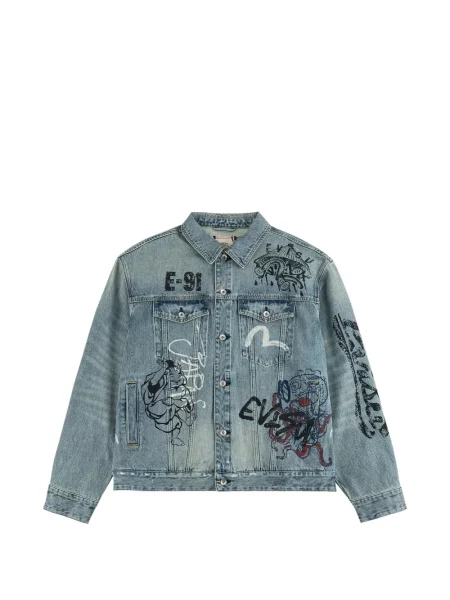 Geacă de blugi Evisu albastru