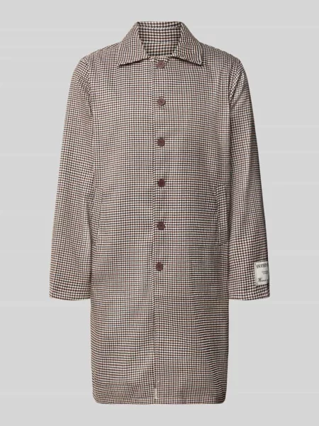Trencz z listwą guzikową i naszywką z logo Another Cotton Lab beżowy