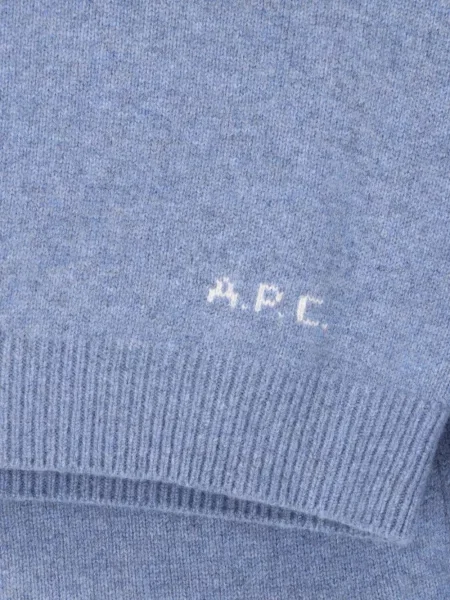 Pulover A.p.c. cu autograf albastru
