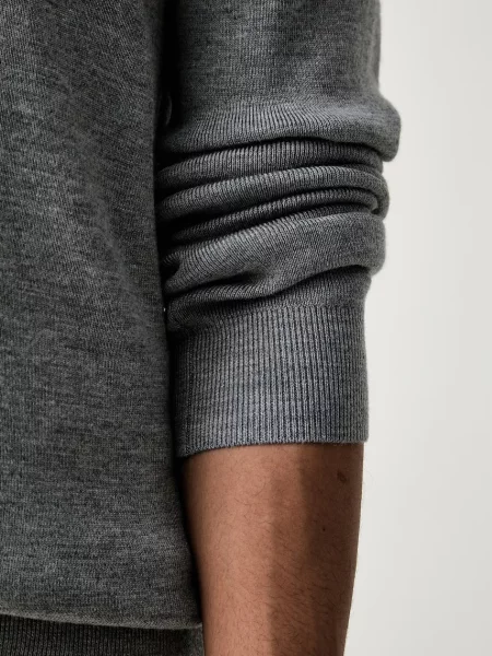 Trussardi pulóver férfi gyapjú szürke