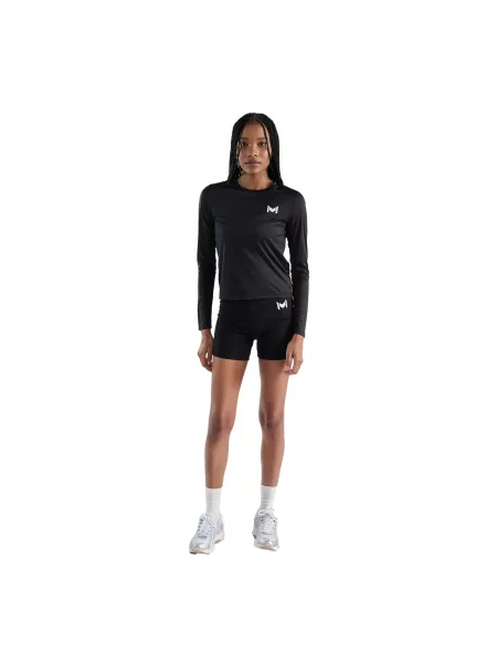 Koszulka z długim rękawem Mouratoglou Apparel czarna