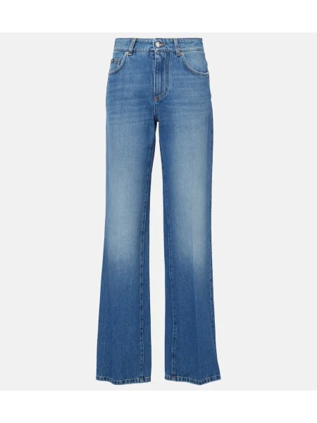 Jeansy Dolce&gabbana z wysoką talią niebieskie