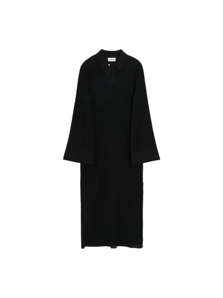 Dzianinowa sukienka Soulland czarna