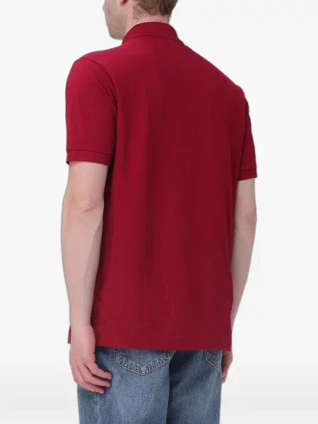 Tricou polo Lacoste cu autograf roșu