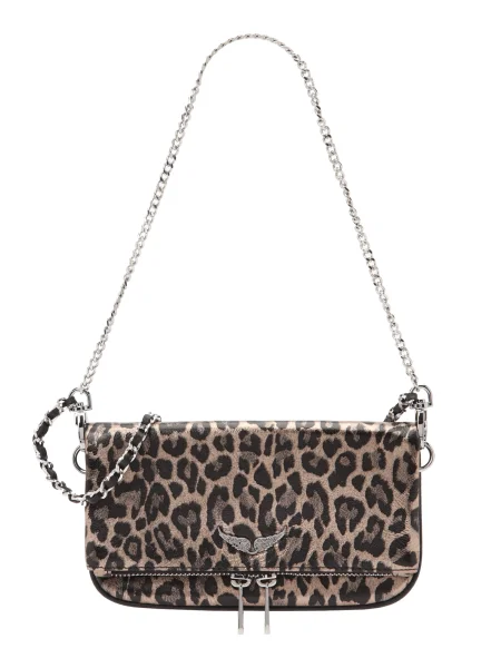 Zadig & Voltaire Torba za čez ramo ROCK NANO svetlo rjava črna