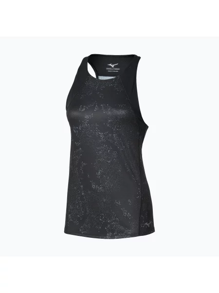 Tricou de alergare pentru femei Mizuno Active DryAeroFlow Graphic Tank Top black negru