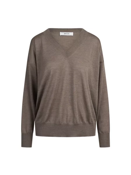Sweter Jucca wełniany brązowy