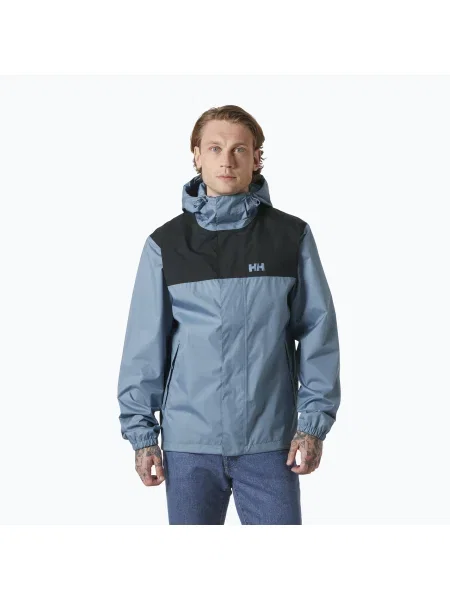 Helly Hansen férfi esőkabát Vancouver mosott tengerészkék. Méret: S fekete