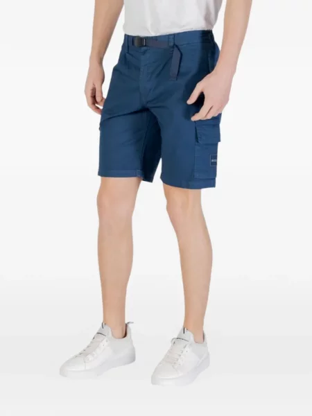 Cu centură pantaloni scurți cargo Boss albastru