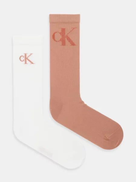 Чорапи Calvin Klein Jeans 2 чифта мъжки бяло