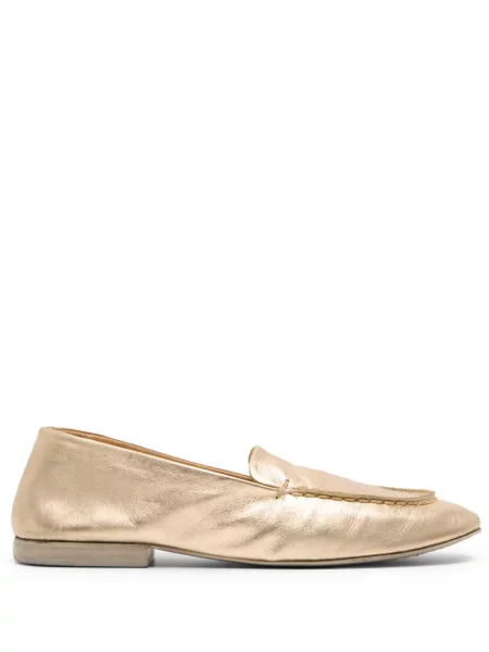 Pantofi loafer Marsell din piele auriu
