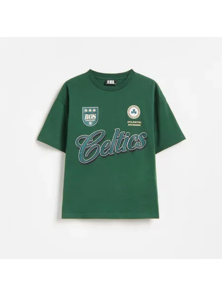 Reserved Boston Celtics NBA póló sötétzöld